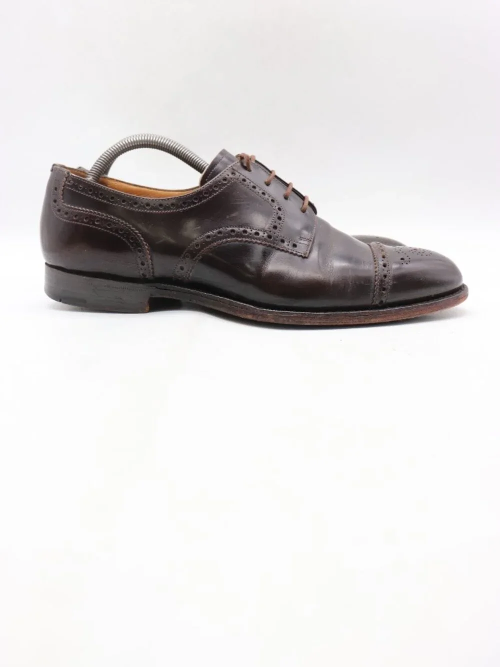 Church's Oxford Dress Shoe Men’s 8.5 F UK 9.5 Dark Brown Leather Cap Toe England